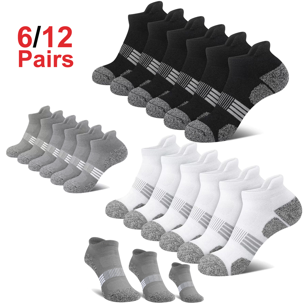 Unisex Ankle Socks 6/12 Pairs  - Ankle Sock Low Cut 评论和价格