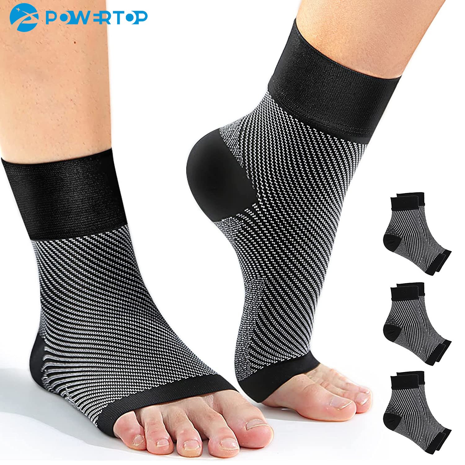 1pair Plantar Fasciitis Compre - Ankle Brace Sock 评论和价格