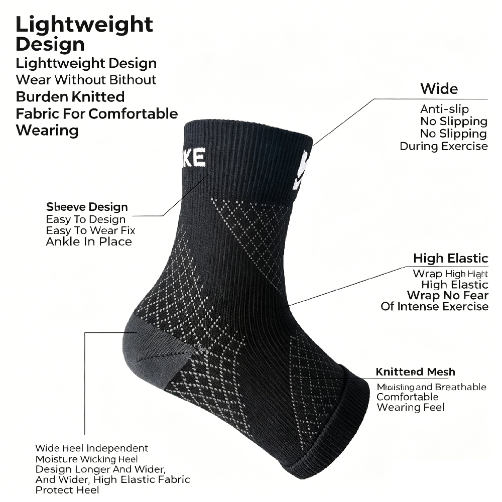 1Pair Ankle Brace Compression  - Ankle Brace Sock 评论和价格