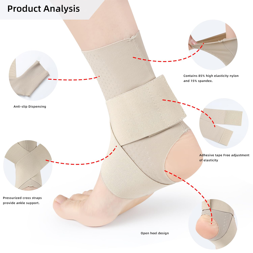 1Pcs Adjustable Compression An - Ankle Brace Sock 评论和价格