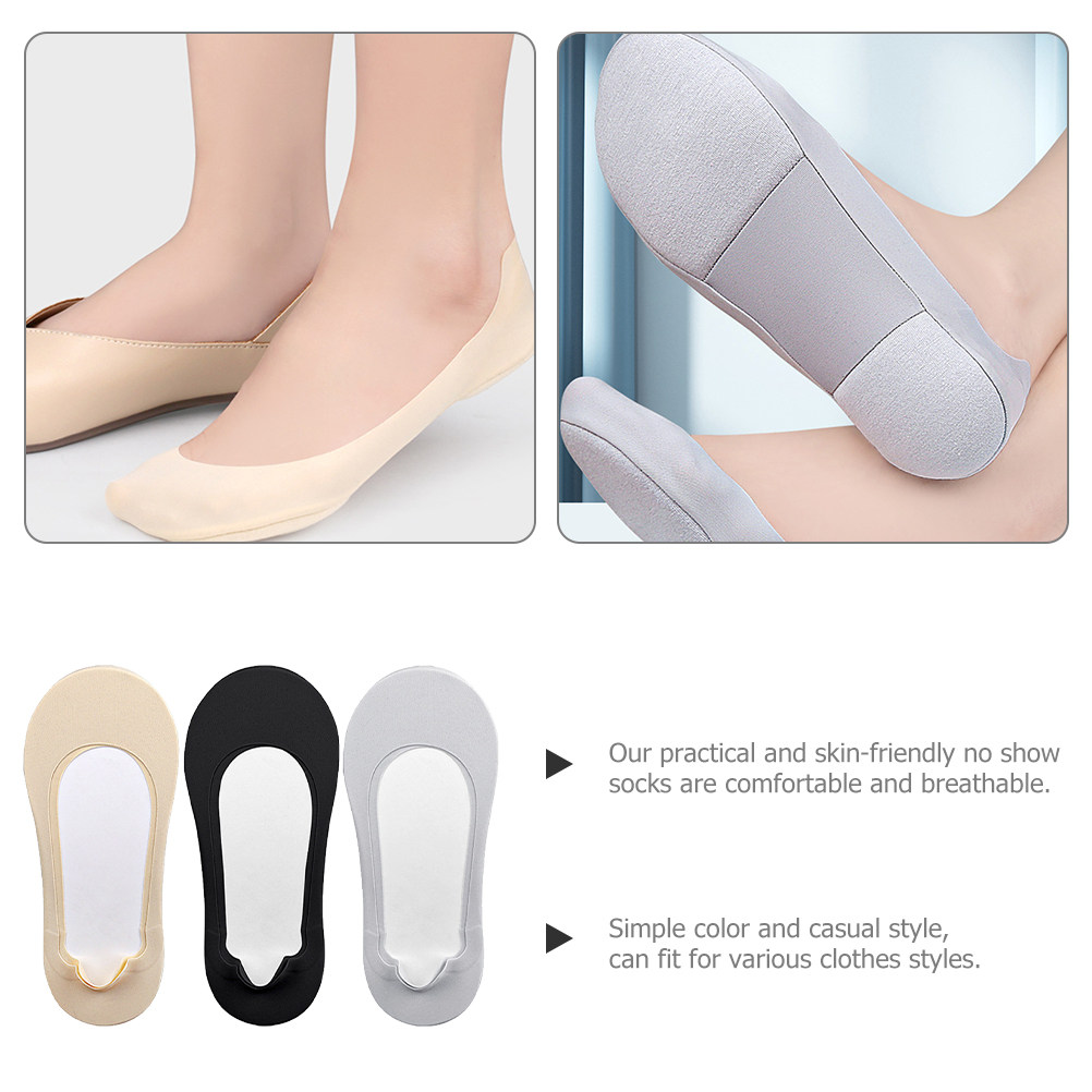 3Pairs Low Cut Invisible Socks - Invisibility Sock Loafer 评论和价格