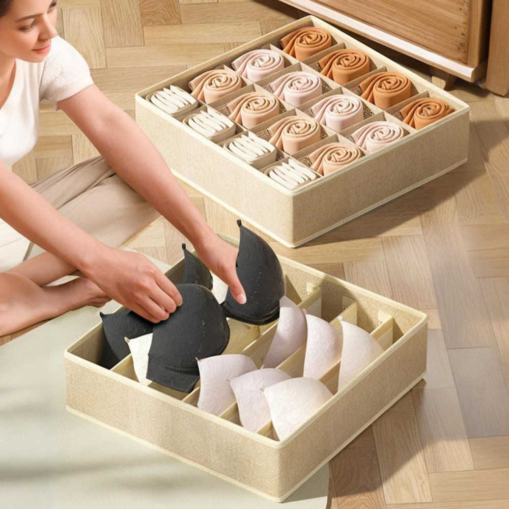 Underwear Storage Box for Bras - Sock Organizer Tray 评论和价格