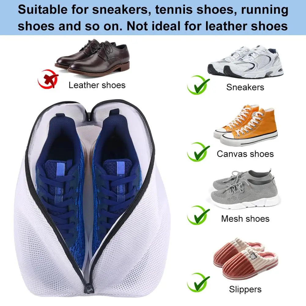 Mesh Shoe Washing Bags with Zi - Sock Organizer Tray 评论和价格