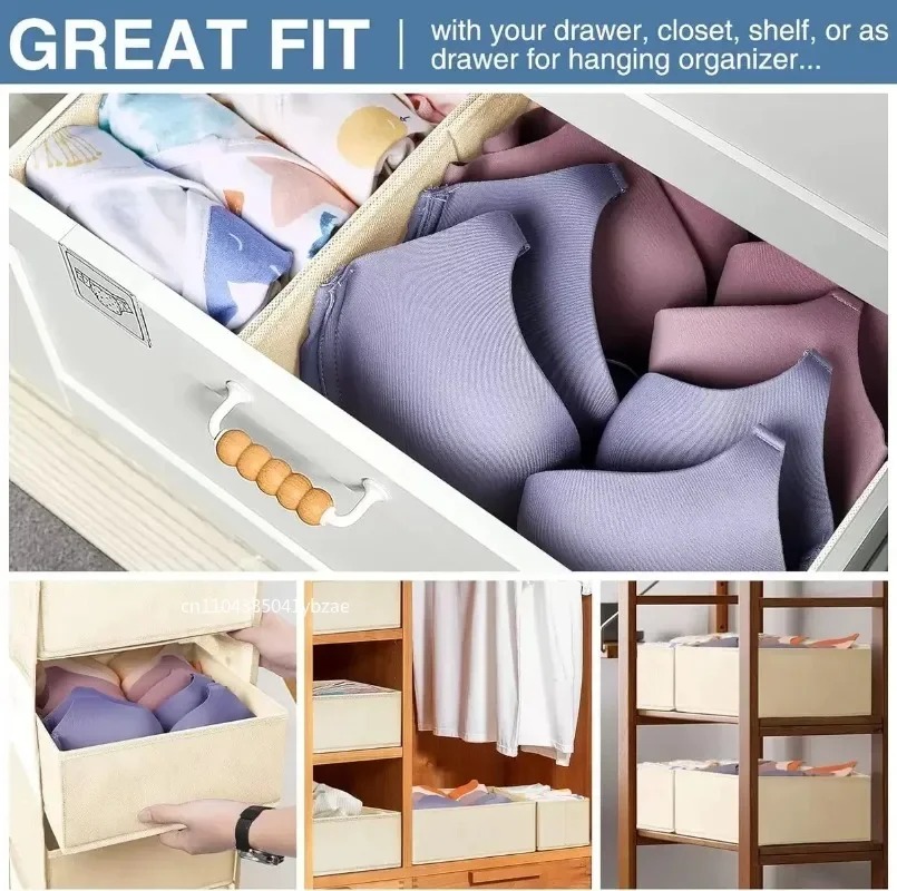 Fabric Underwear Storage Box D - Sock Organizer Tray 评论和价格