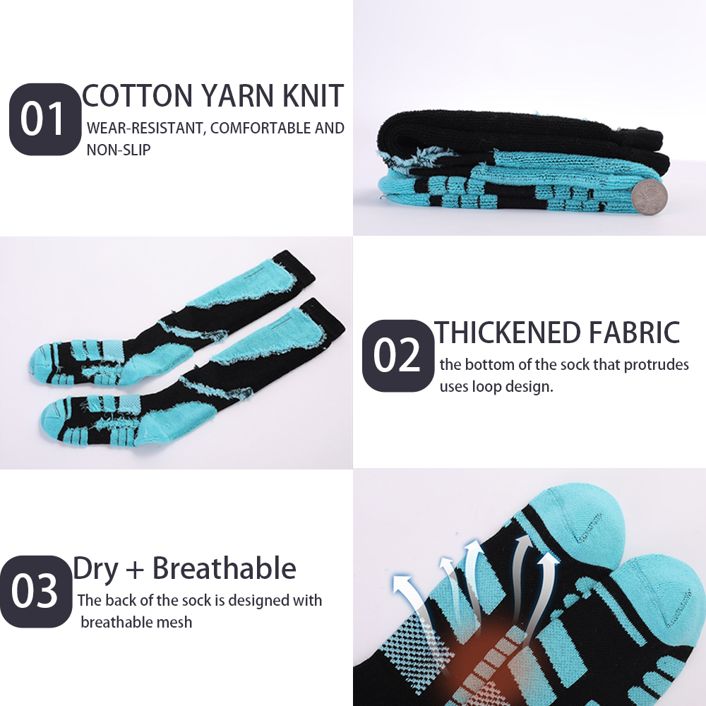 L●Mirror 2 Pairs Knee High Ski - Thermal Sock Winter 评论和价格